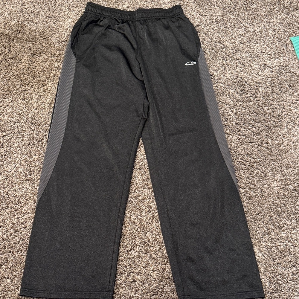Boys Black Athletic Pants